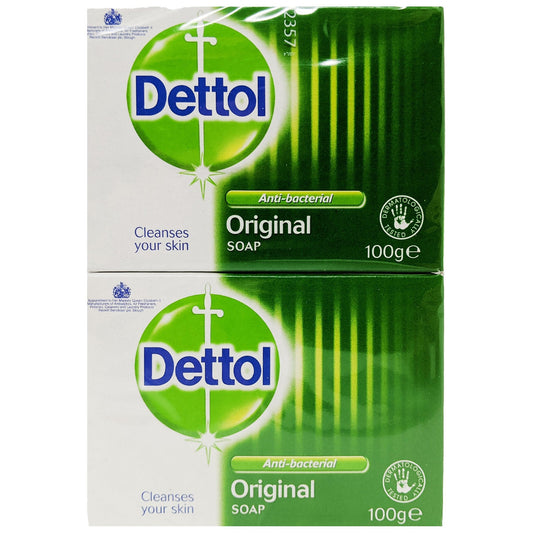Dettol Original Bar Soap 2 Pack (2 x 100g)