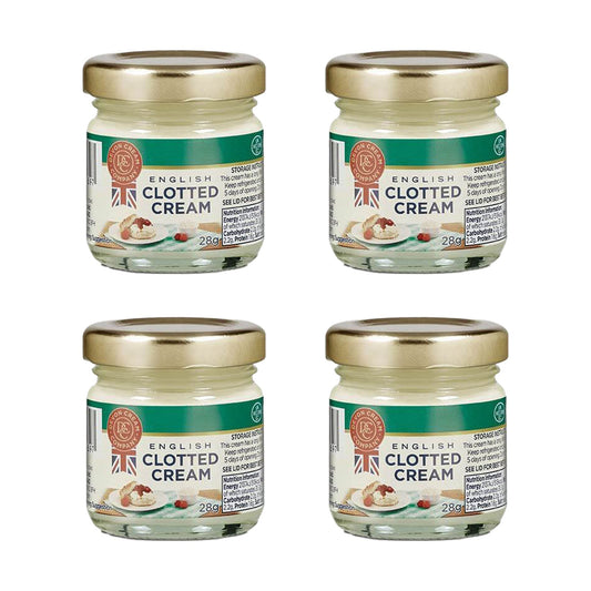 Devon Cream Company English Clotted Cream 4 Pack (4 x 28g)