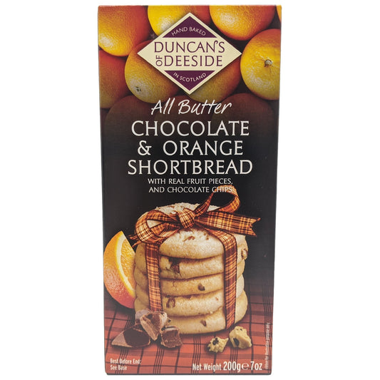Duncan's of Deeside All Butter Chocolate & Orange Shortbread 200g