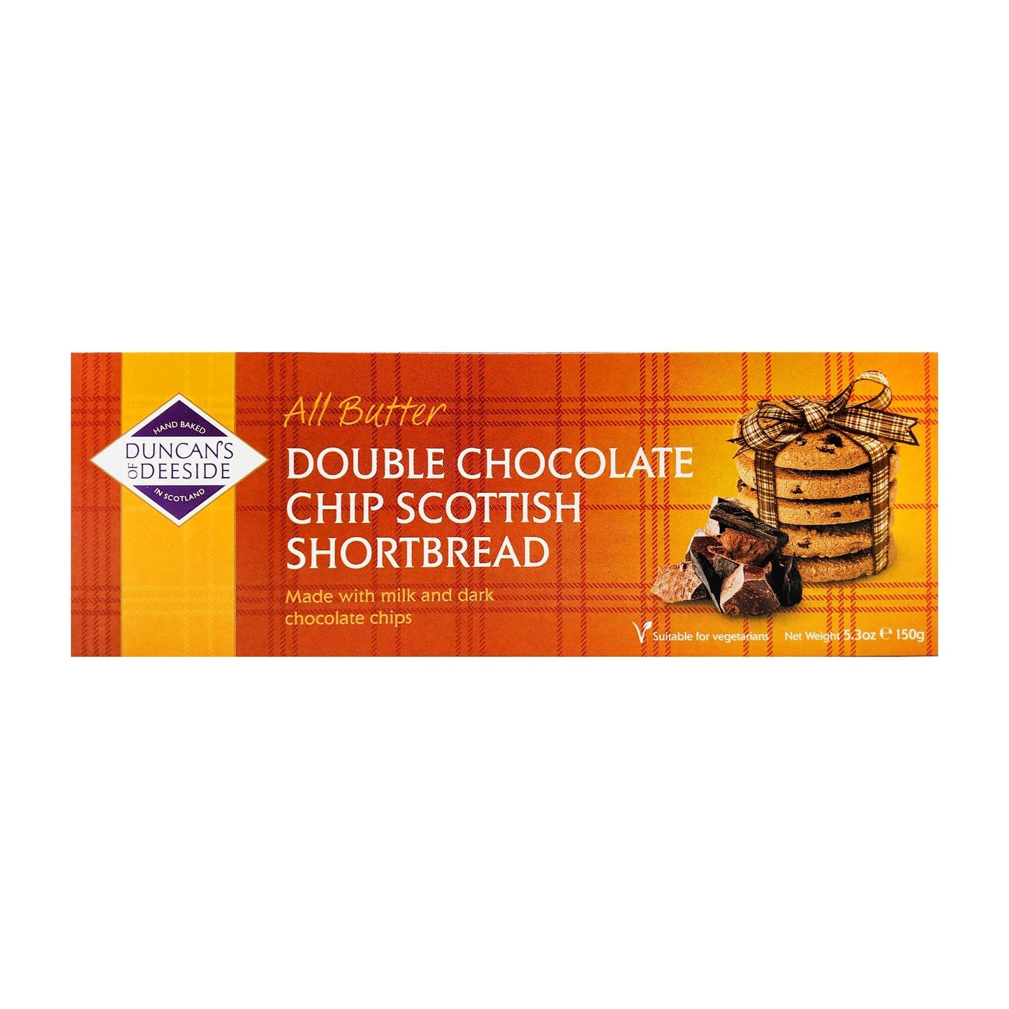 Duncan's of Deeside All Butter Double Chocolate Chip Scottish Shortbread 150g