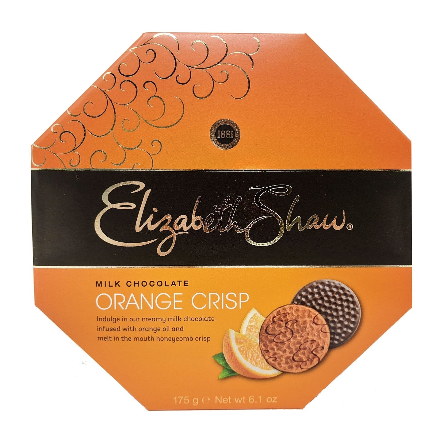 Elizabeth Shaw Milk Chocolate Orange Crisp 162g