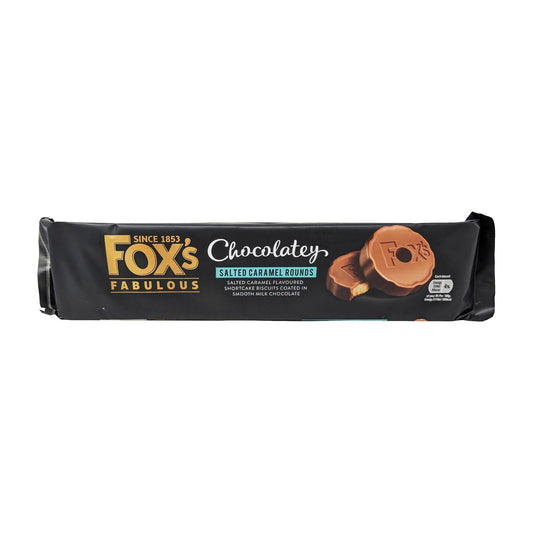 Fox's Chocolatey Salted Caramel Rounds 130g