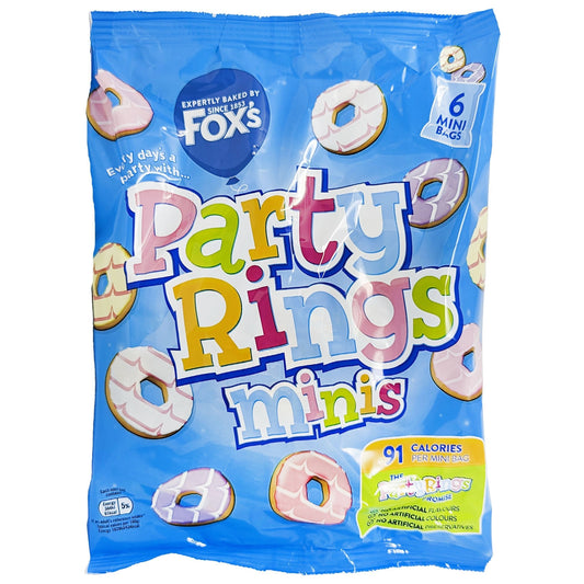 Fox's Party Rings Minis 6 Pack 126g