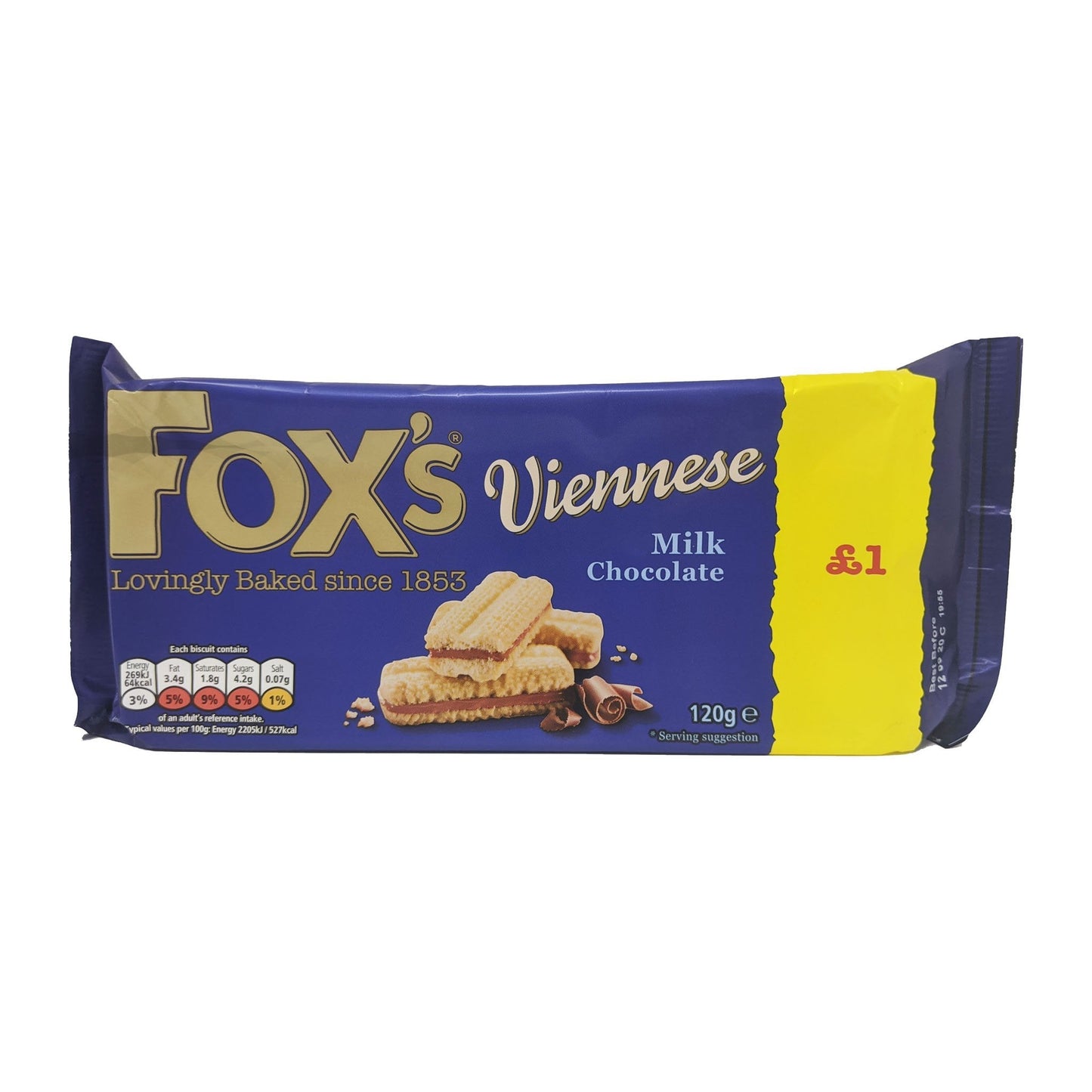 Fox's Viennese Milk Chocolate 120g