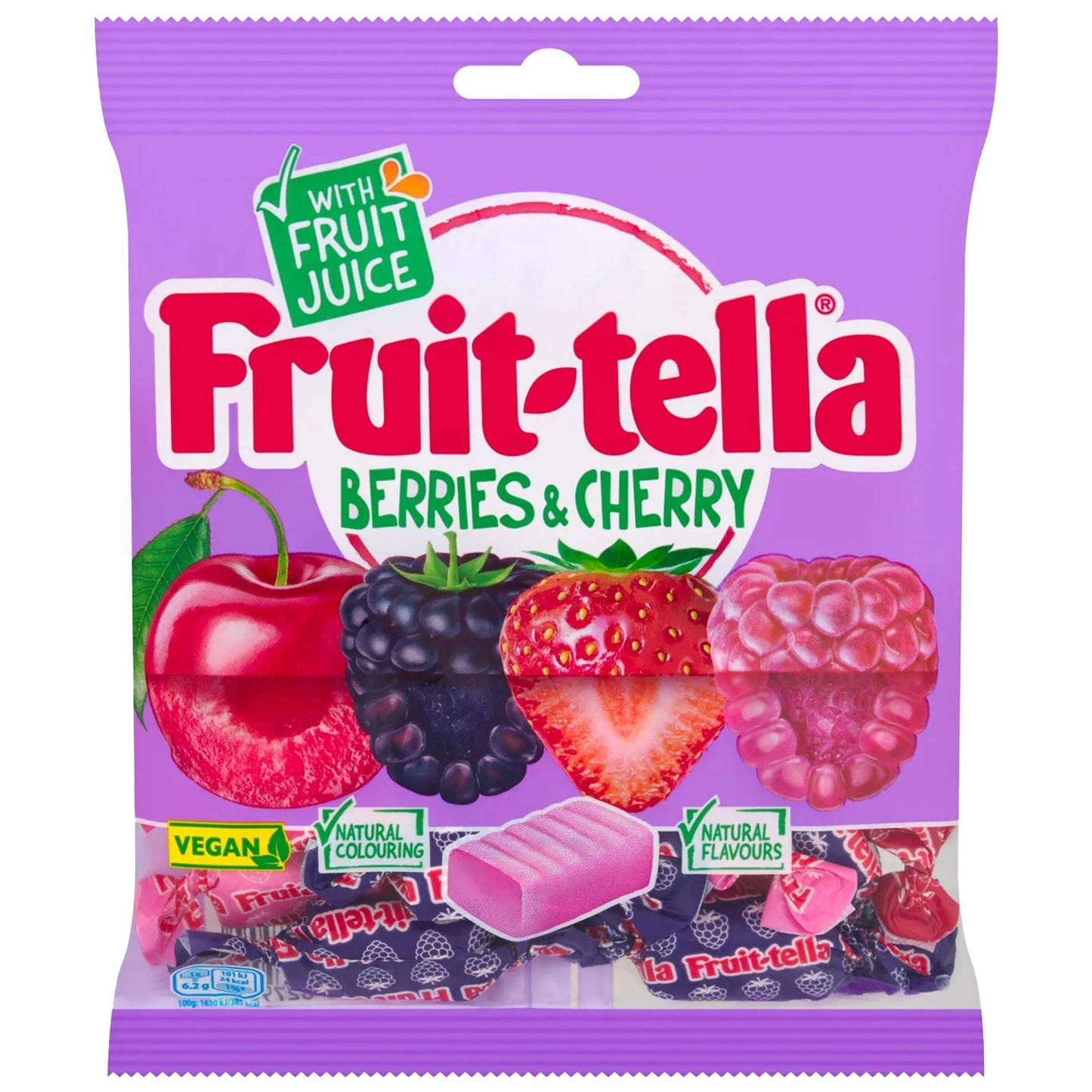Fruit-Tella Berries & Cherry 135g