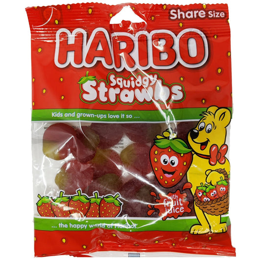 Haribo Squidgy Strawbs 160g