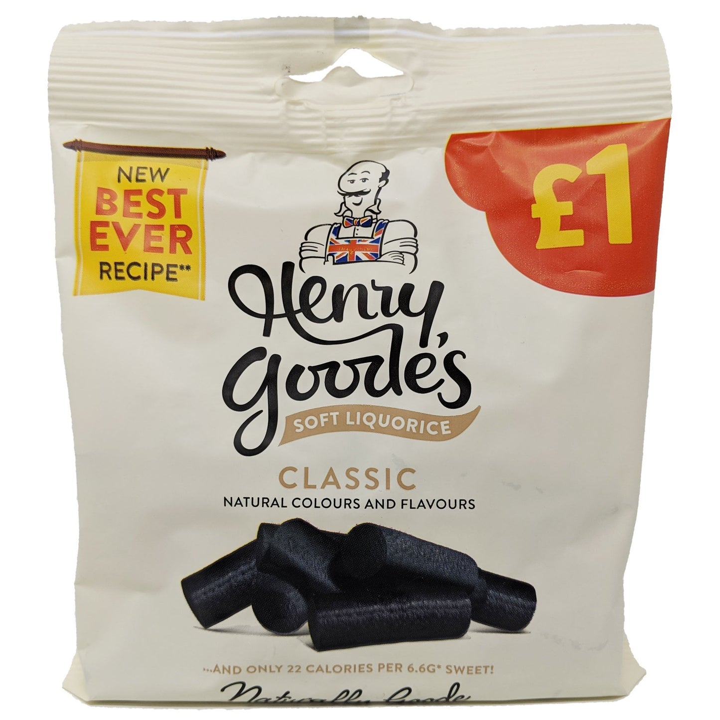 Henry Goode's Classic Soft Black Liquorice 140g