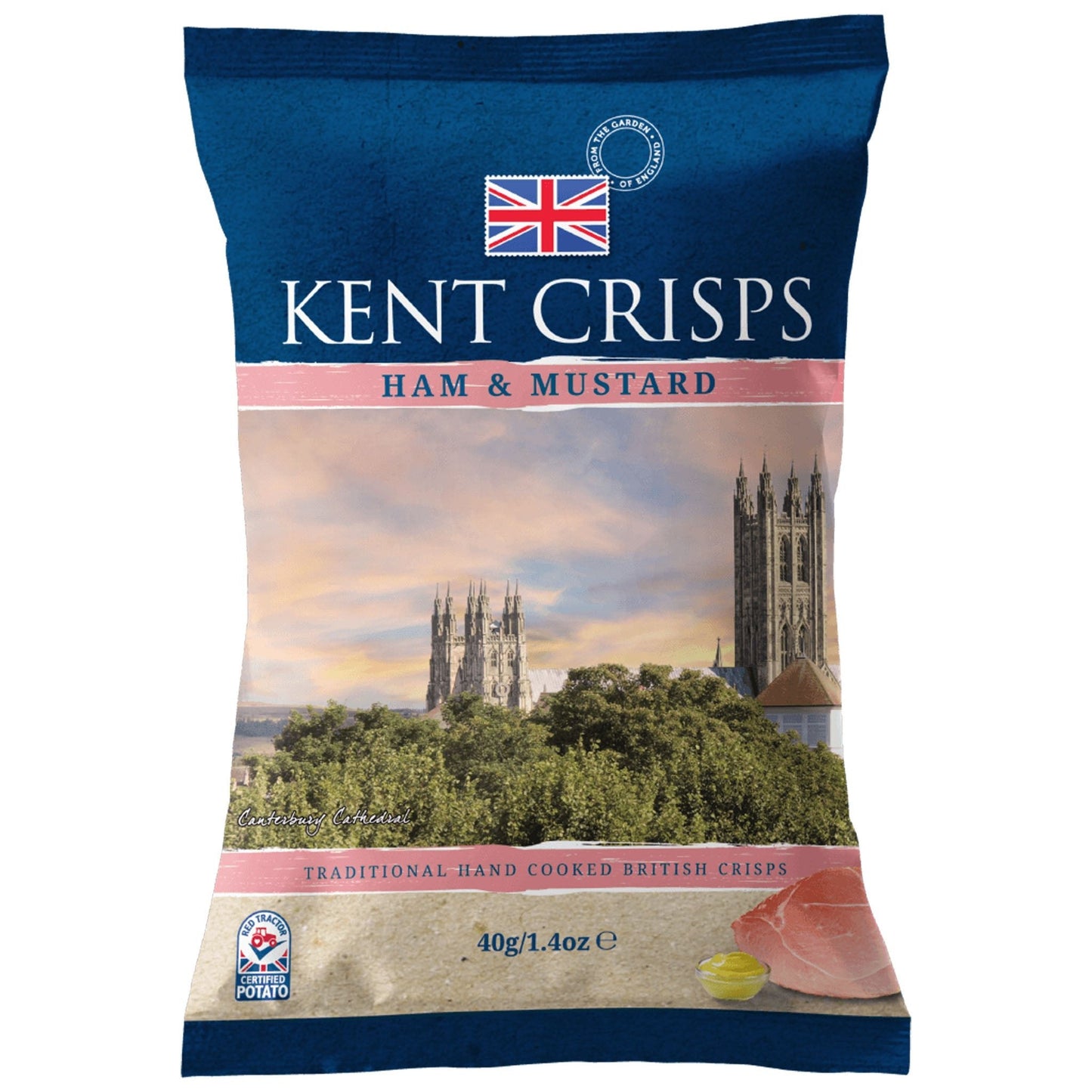 Kent Crisps Ham & Mustard 40g