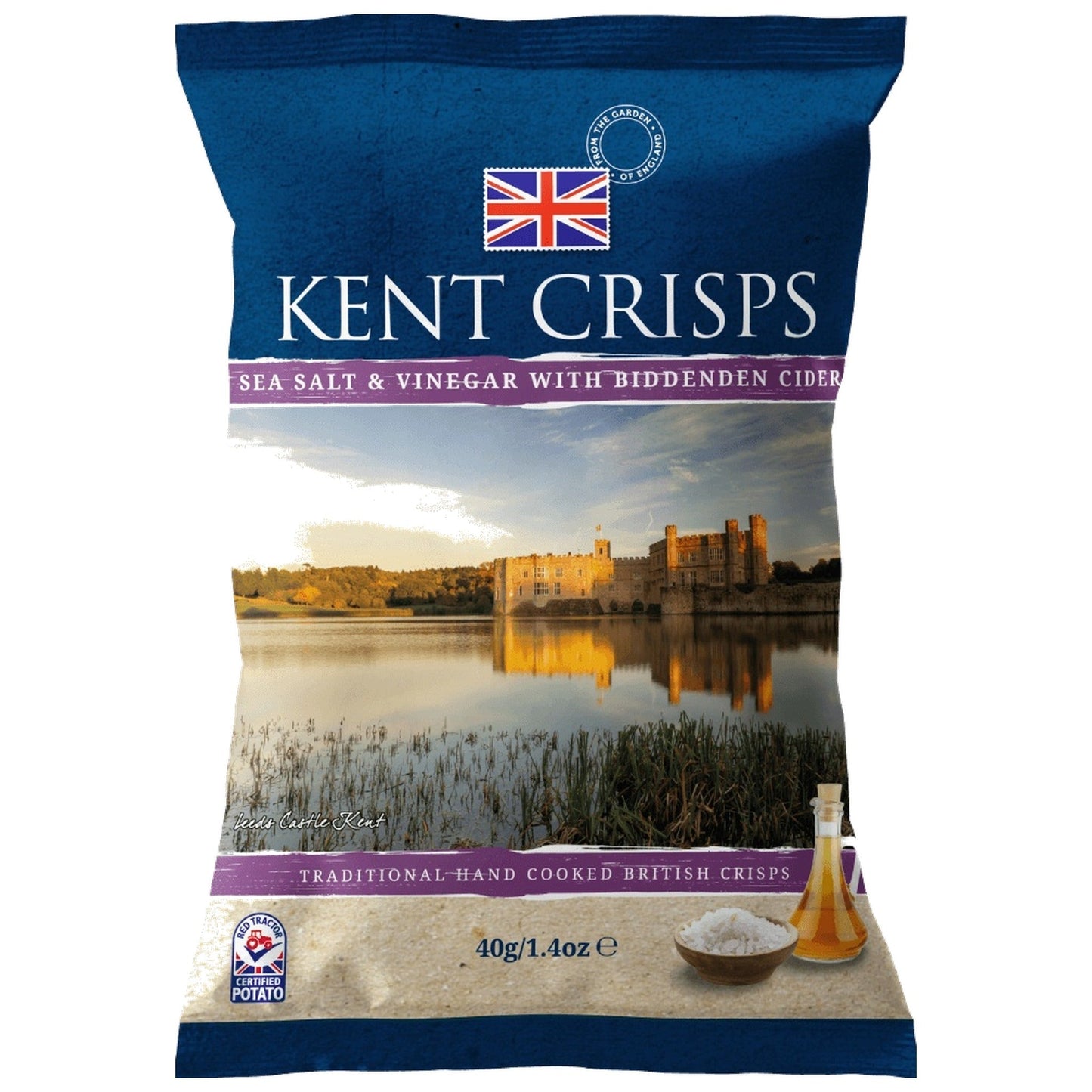 Kent Crisps Sea Salt & Vinegar with Biddenden Cider 40g