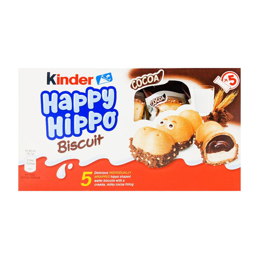 Kinder Happy Hippo Cocoa Biscuit 5 Pack (5 x 20.7g)