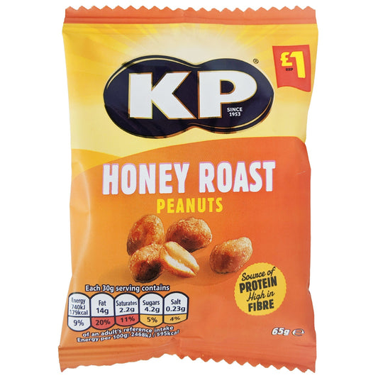 KP Honey Roast Peanuts 65g