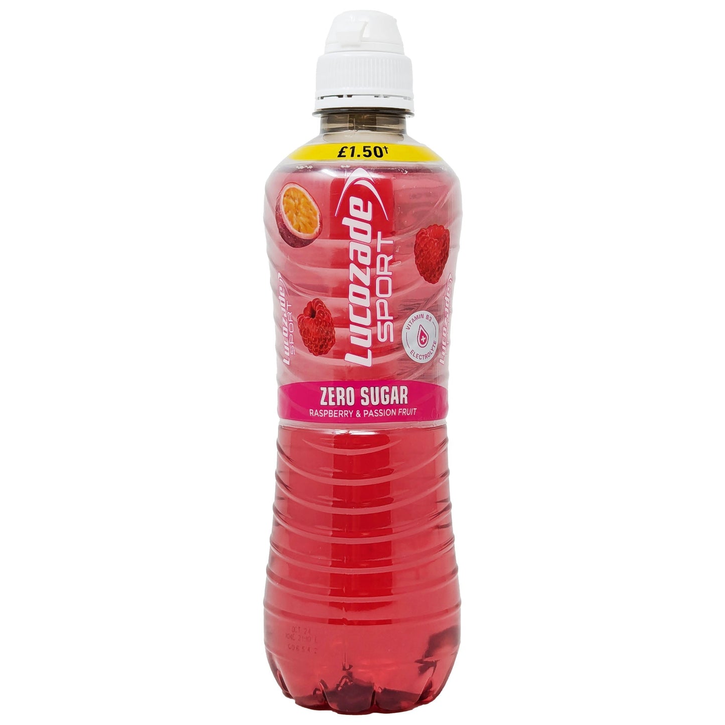 Lucozade Sport Zero Sugar Raspberry & Passion Fruit 500ml
