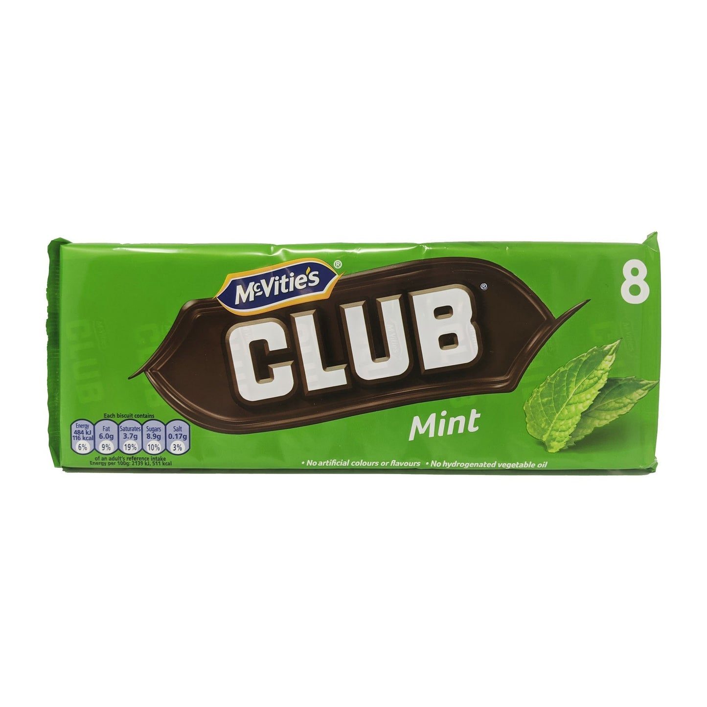 McVitie's Club Mint 7 Pack 154g
