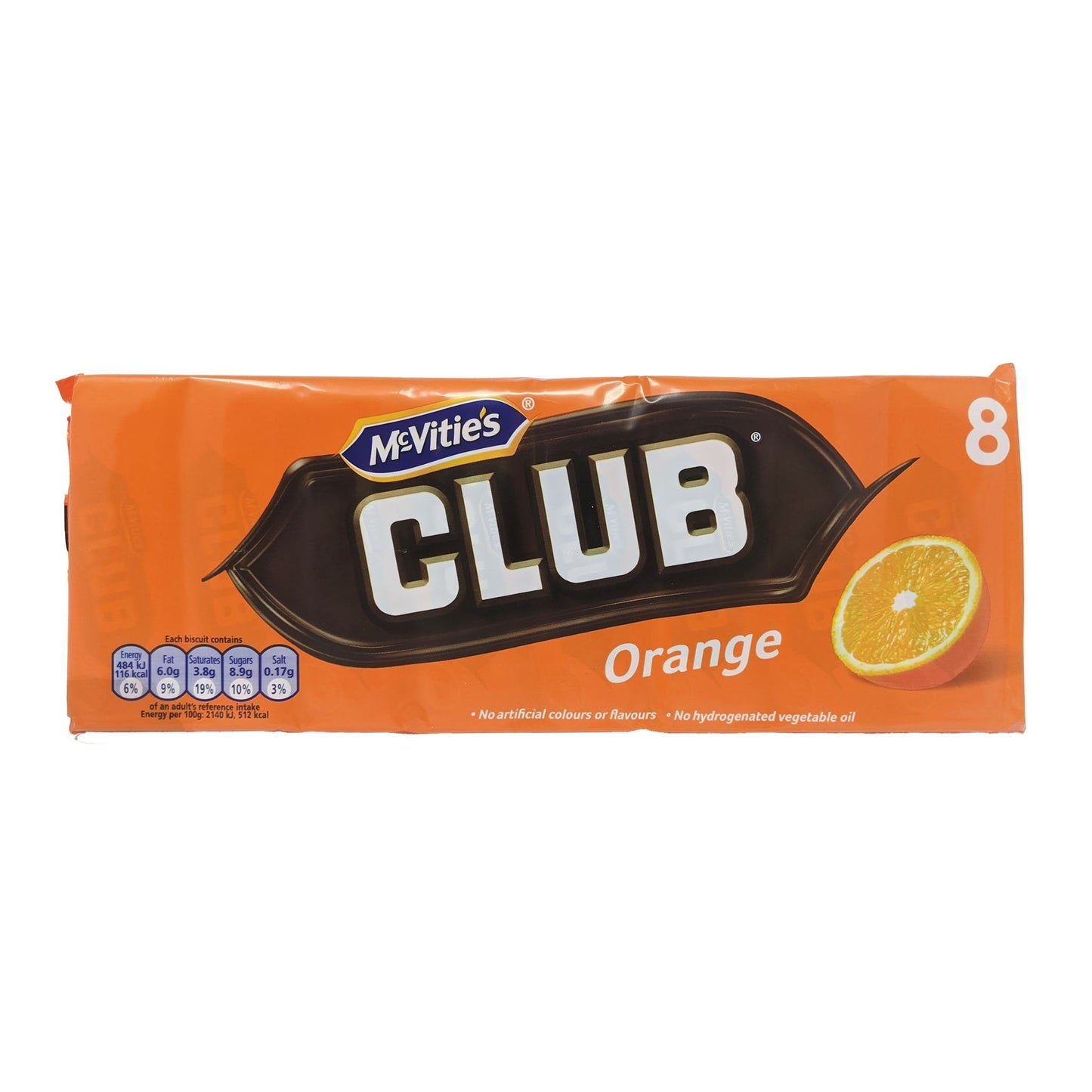 McVitie's Club Orange 7 Pack 154g