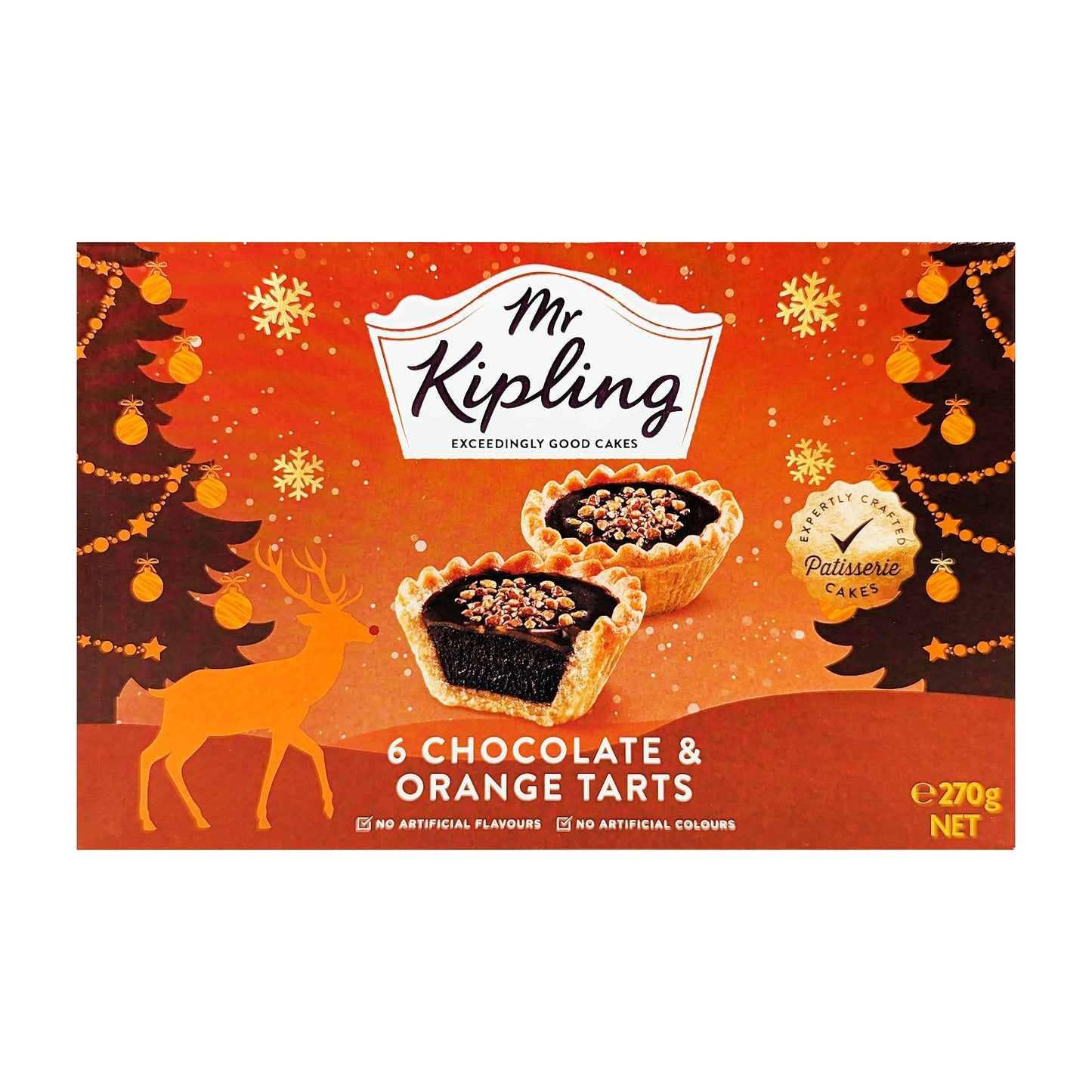Mr Kipling 6 Chocolate & Orange Tarts 270g