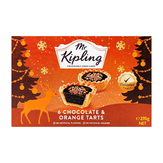 Mr Kipling 6 Chocolate & Orange Tarts 270g