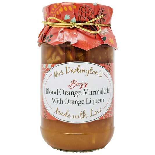Mrs. Darlington's Boozy Blood Orange Marmalade with Orange Liqueur 340g