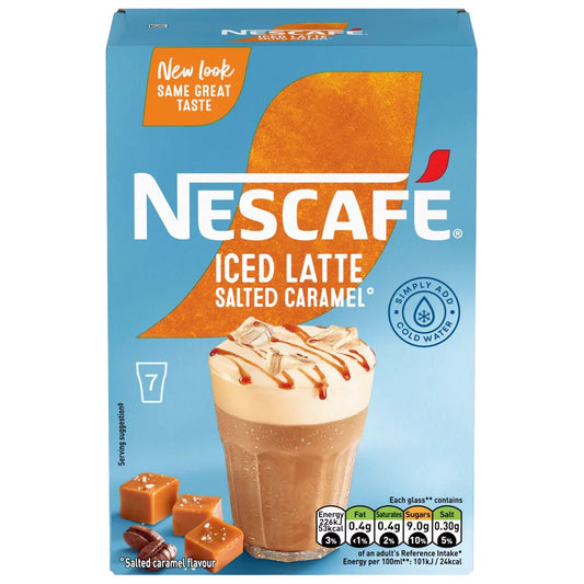 Nescafe Gold Salted Caramel Iced Latte 7 Pack 101.5g