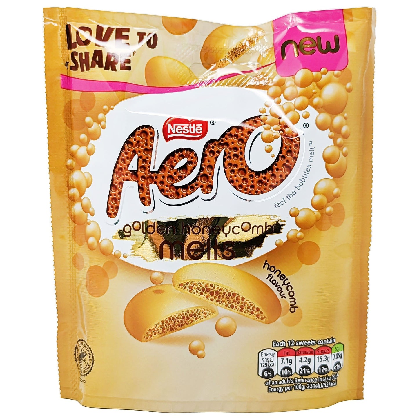Nestle Aero Golden Honeycomb Melts 86g