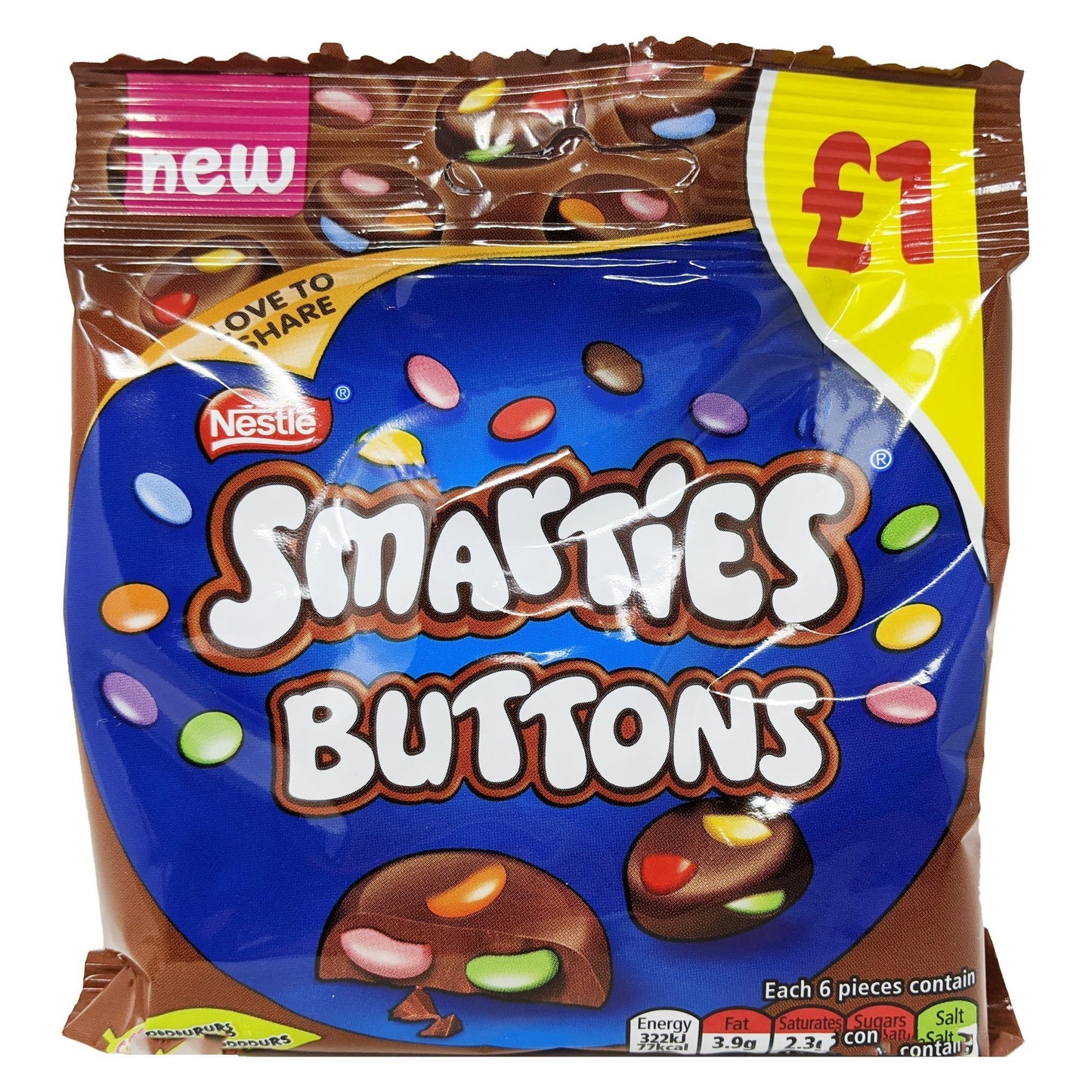 Nestle Smarties Buttons 78g