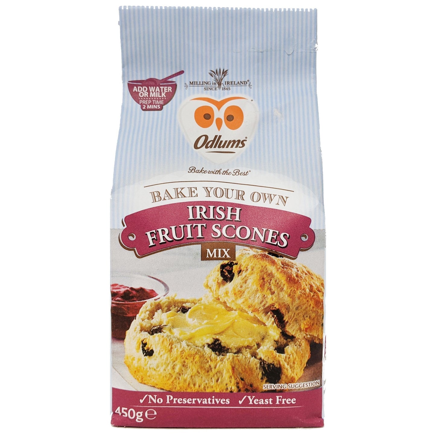 Odlums Irish Fruit Scones Mix 450g