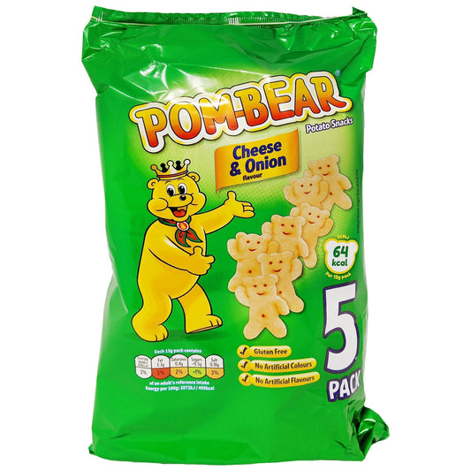 Pom-Bear Cheese & Onion 6 Pack (6 x 13g)