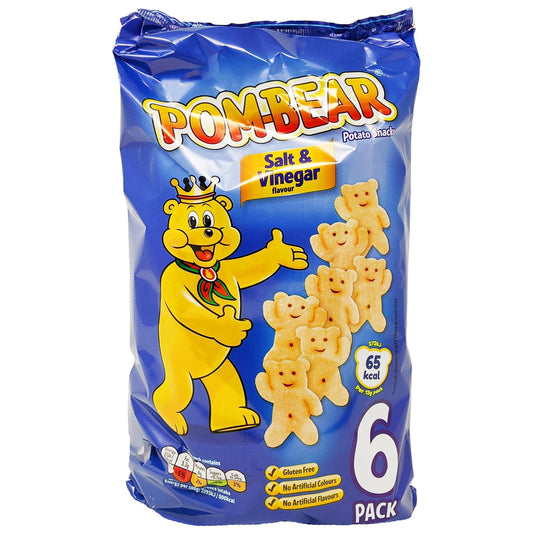 Pom-Bear Salt & Vinegar 6 Pack (6 x 13g)