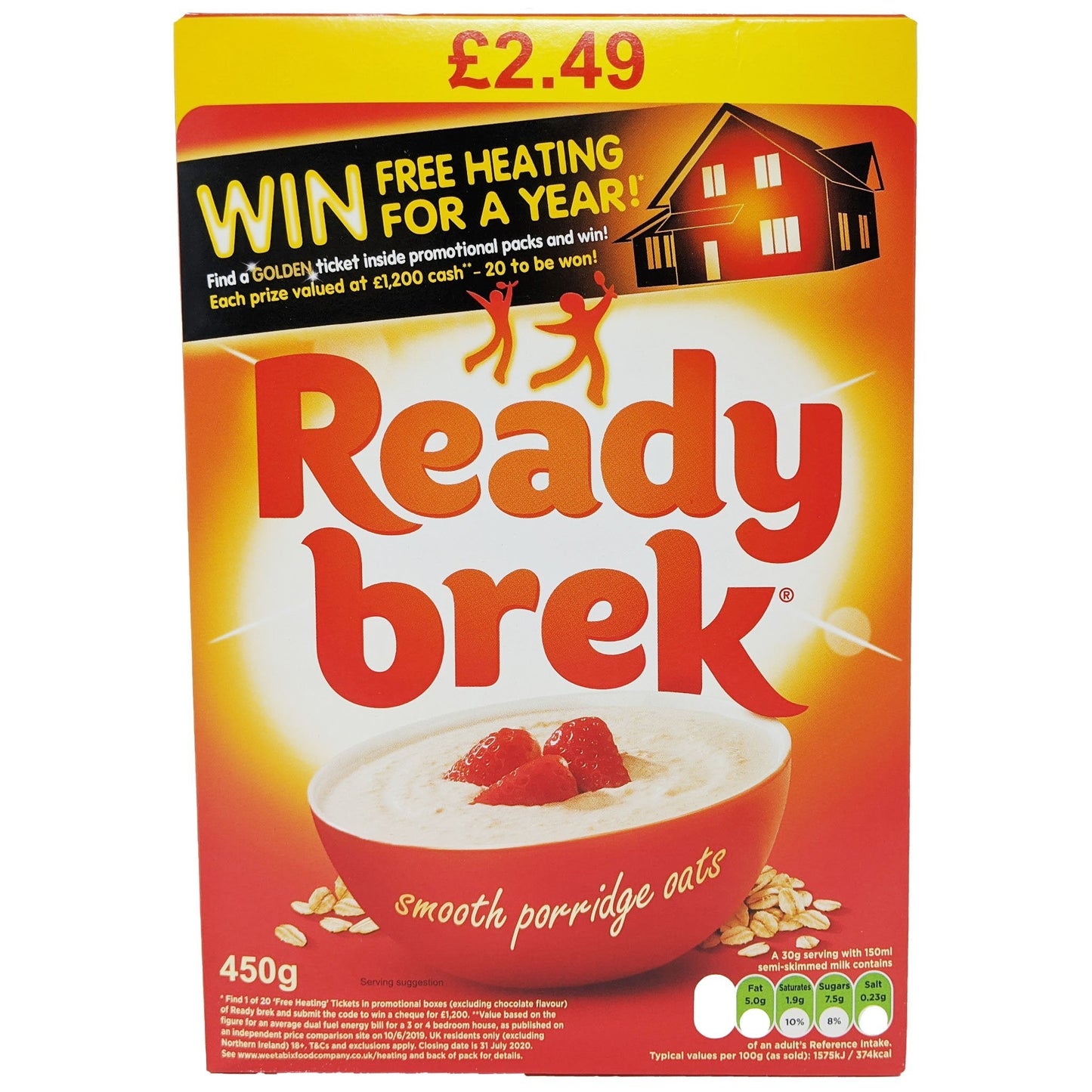 Ready Brek Original Smooth Porridge Oats 450g