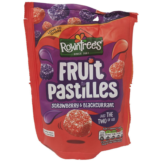 Rowntree's Fruit Pastilles Strawberry & Blackcurrant 143g
