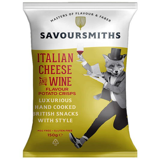 Savoursmiths Italian Cheese & Wine Crisps 150g