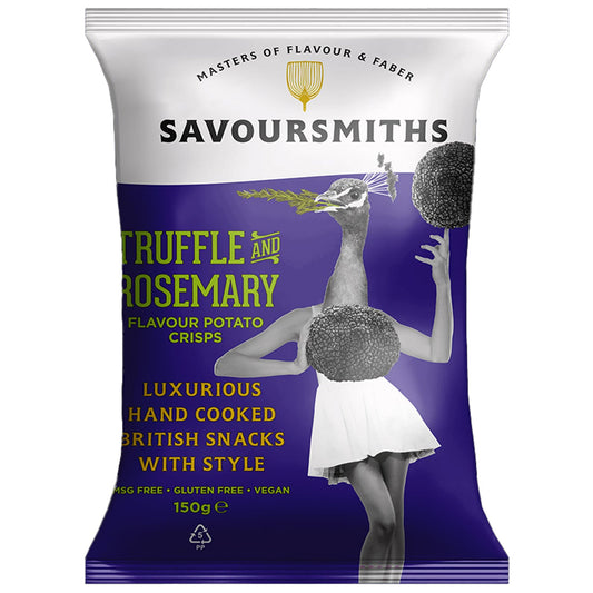 Savoursmiths Truffle & Rosemary Crisps 150g