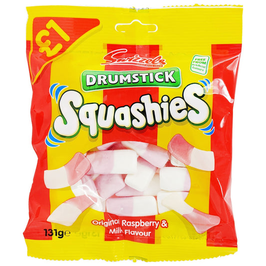 Swizzels Drumstick Squashies Original Raspberry & Milk Flavour 120g