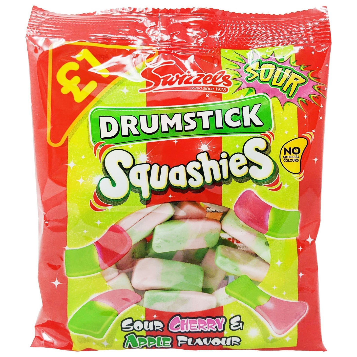 Swizzels Drumstick Squashies Sour Cherry & Apple 131g