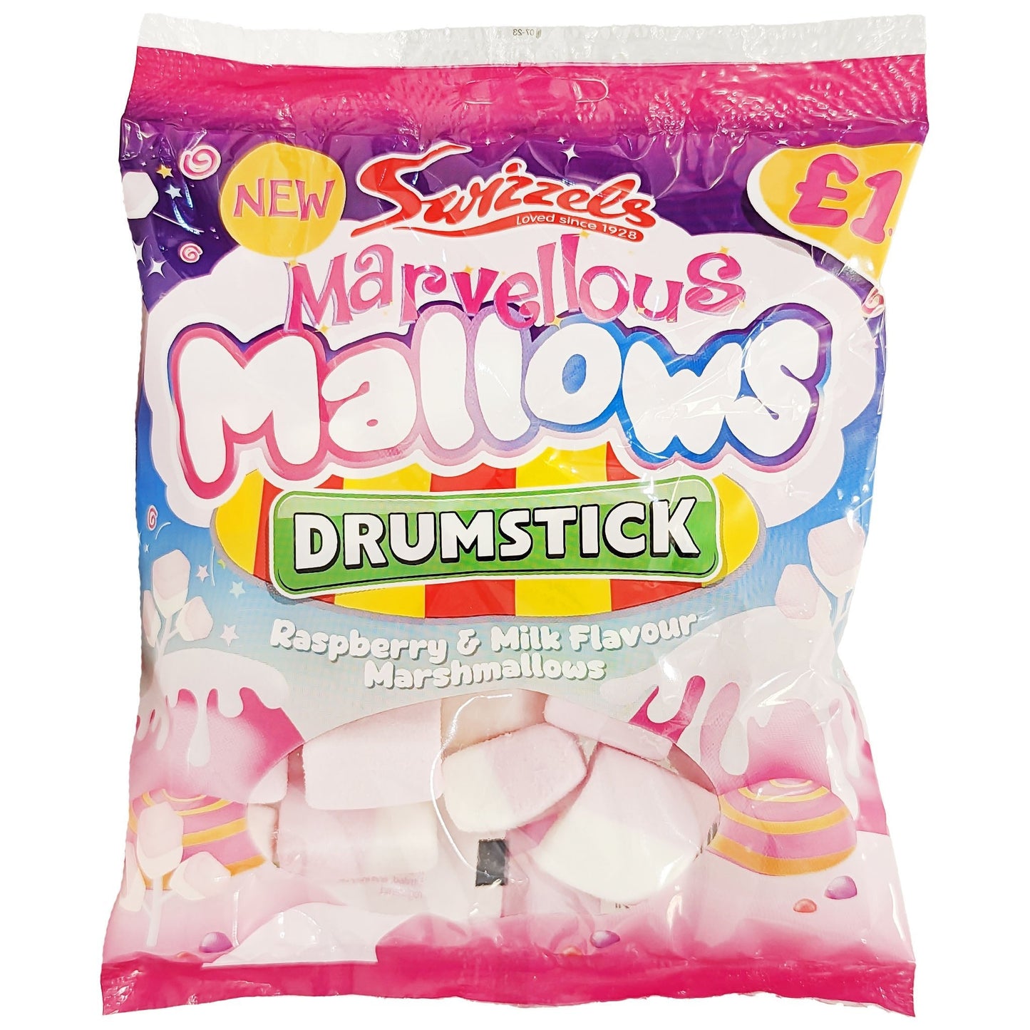 Swizzels Marvellous Mallows Drumstick 100g
