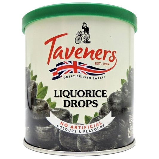 Taveners Liquorice Drops 200g