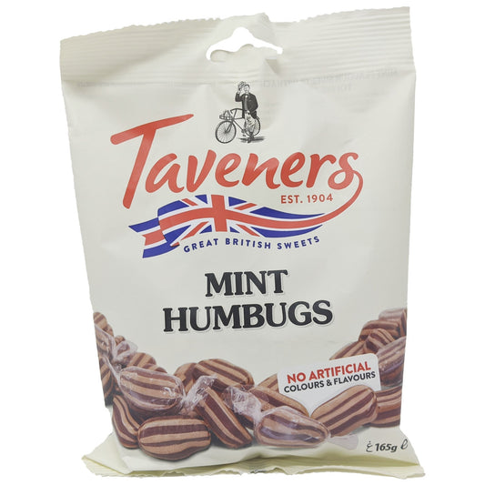 Taveners Mint Humbugs 165g