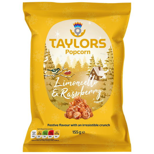 Taylors Limoncello & Raspberry Flavour Popcorn 155g