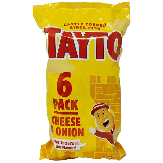 Tayto Cheese & Onion 6 Pack (6 x 25g)