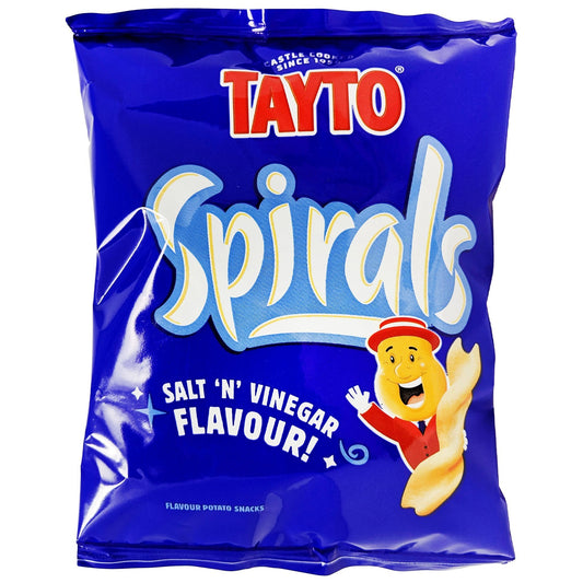 Tayto Spirals Salt 'N' Vinegar Flavour 25g