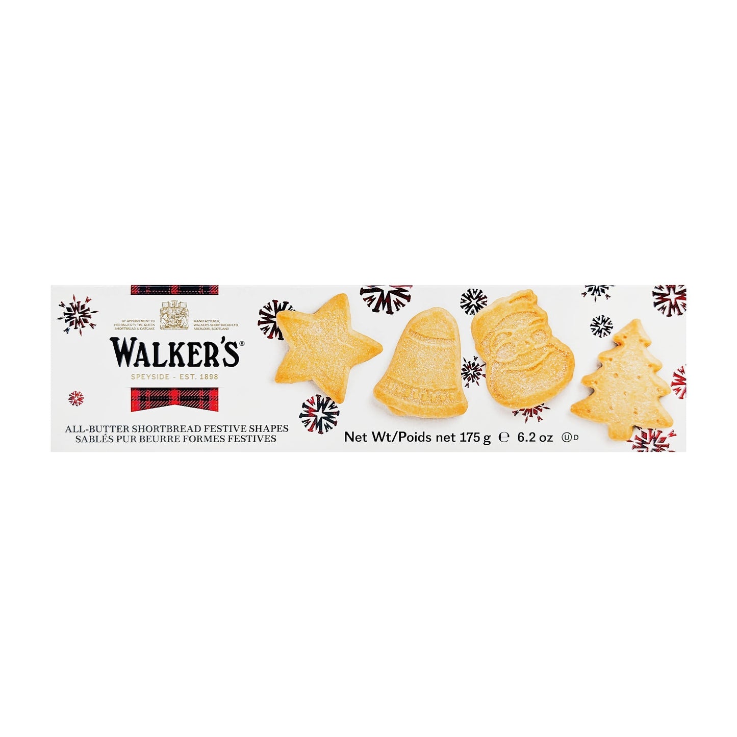 Walker's All-Butter Shortbread Festive Shapes 175g