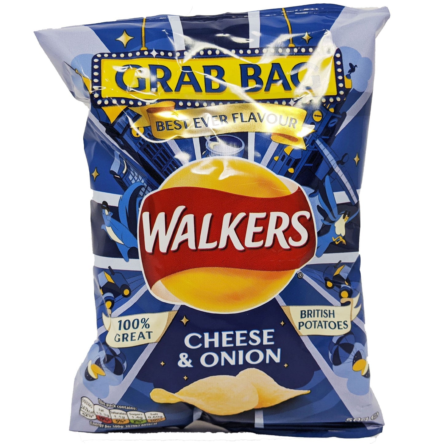 Walker's Cheese & Onion Grab Bag 45g