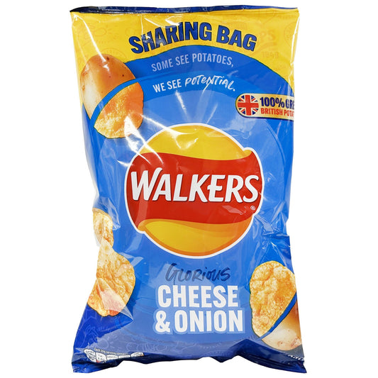 Walker's Cheese & Onion Sharing Bag 150g
