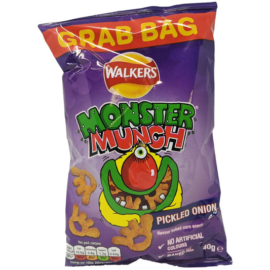Walker's Monster Munch Pickled Onion Grab Bag 40g