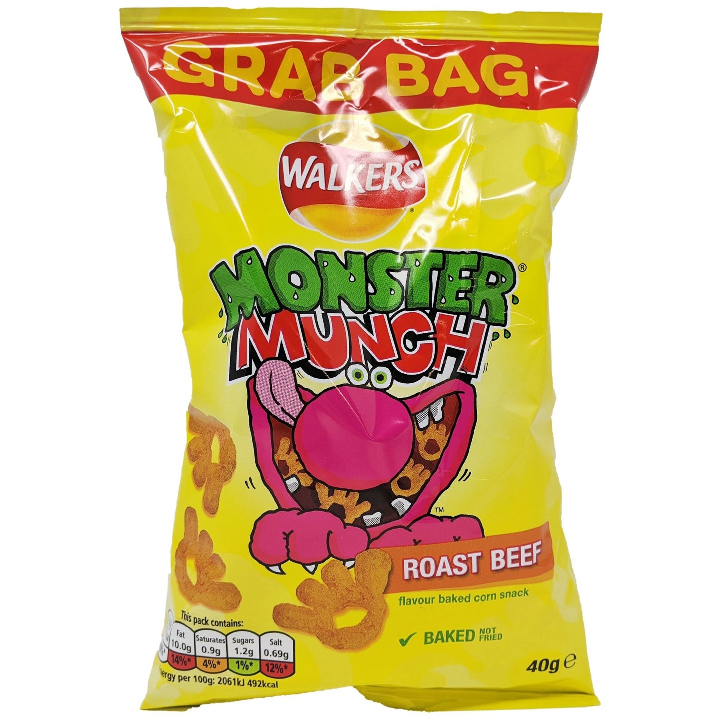 Walker's Monster Munch Roast Beef Grab Bag 40g