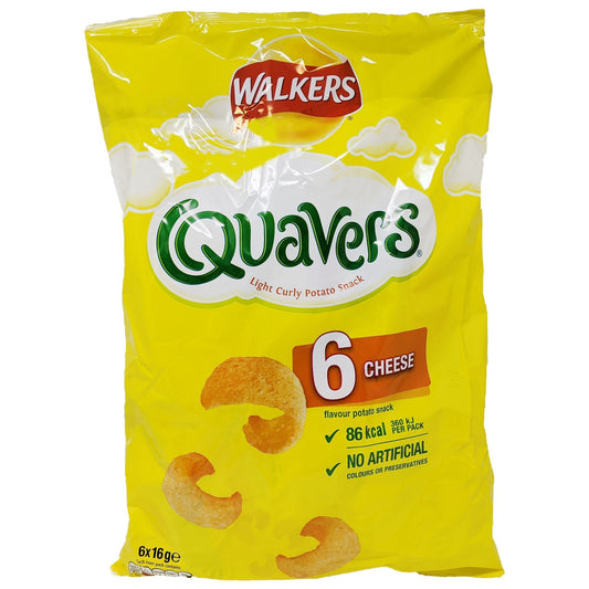 Walker's Quavers Cheese 6 Pack (6 x 16g)