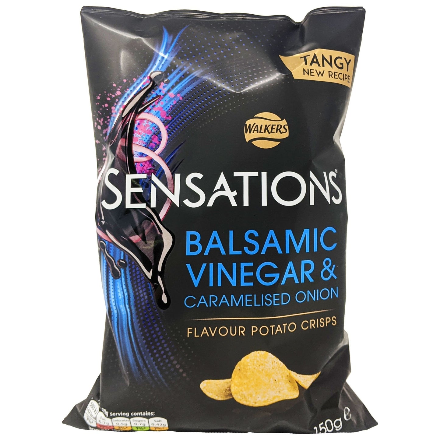 Walker's Sensations Balsamic Vinegar & Caramelised Onion Crisps 150g