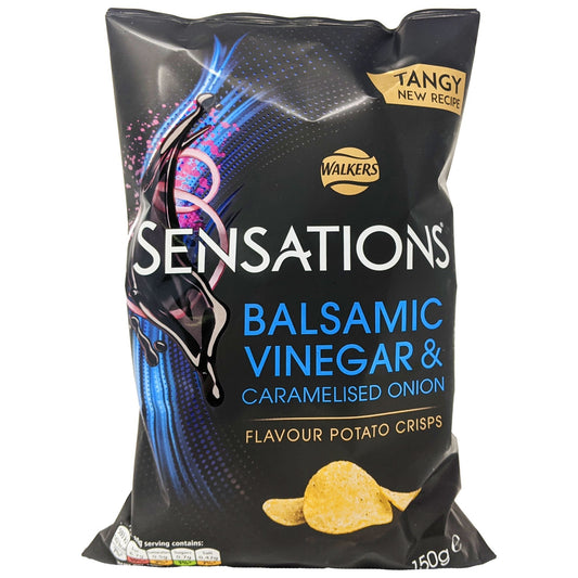 Walker's Sensations Balsamic Vinegar & Caramelised Onion Crisps 150g