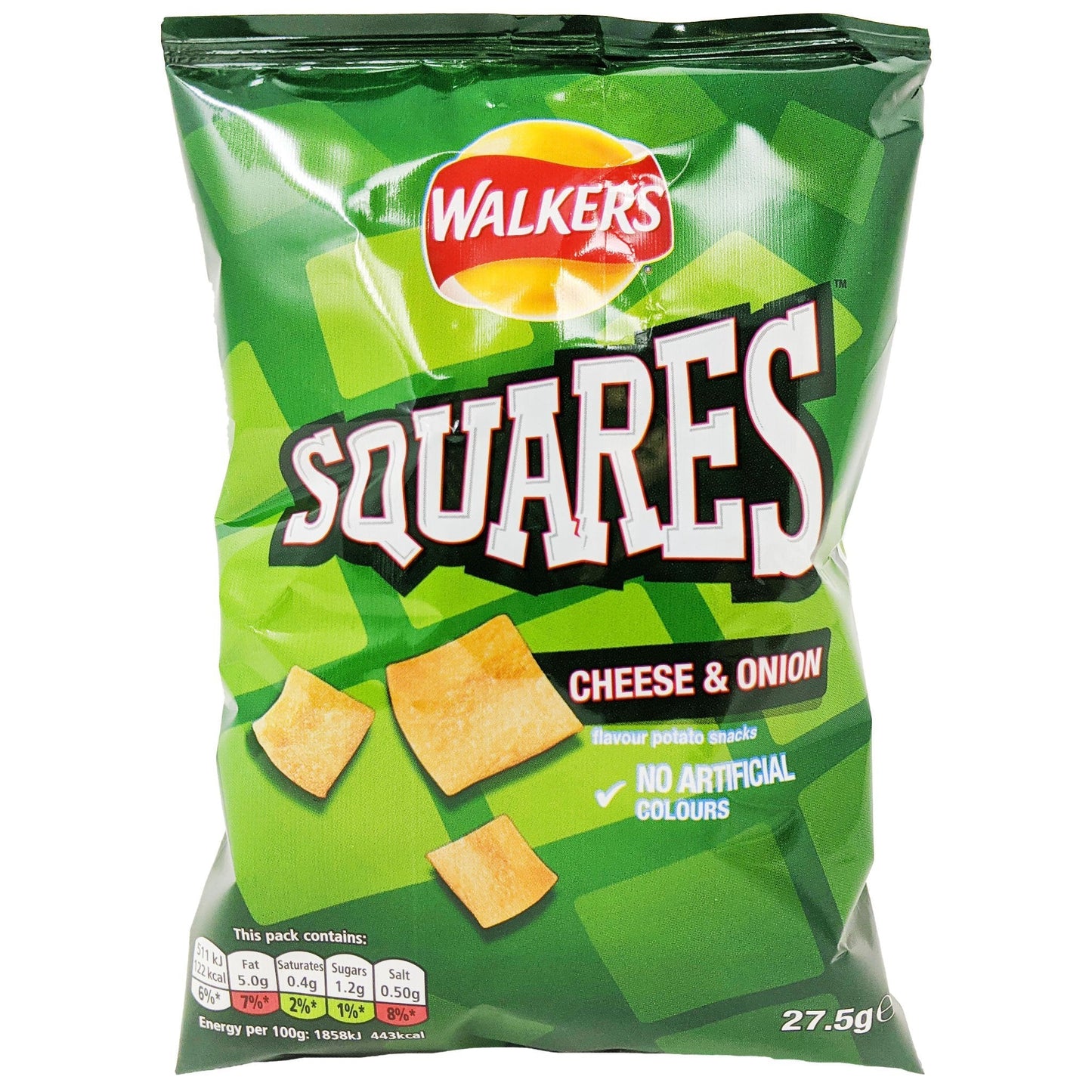 Walker's Squares Cheese & Onion 27.5g