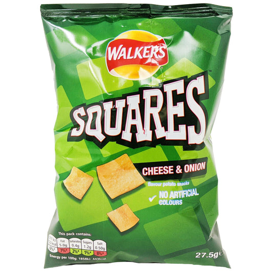 Walker's Squares Cheese & Onion 27.5g