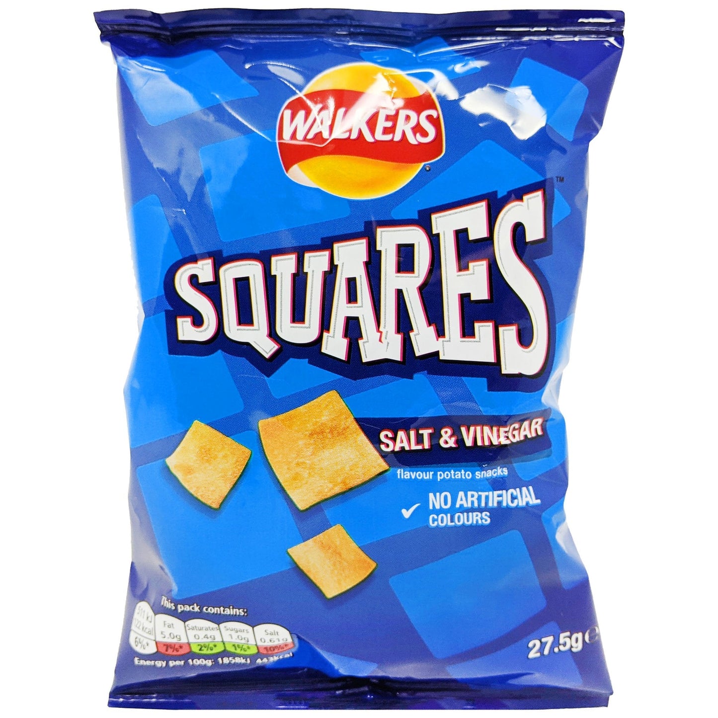 Walker's Squares Salt & Vinegar 27.5g